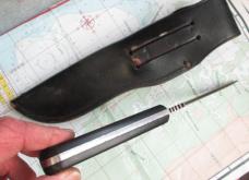 VTG VALOR SKINNER JAPAN Leather Sheath Fixed Blade Knife
