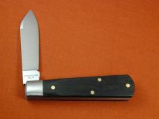 Beaver Falls Cutlery Smooth Ebony Wood Jack Knife from Cooper Cutlery USA EBONY
