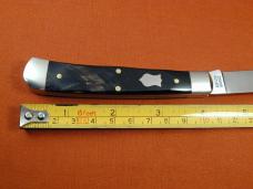 Cooper Cutlery Smooth Buffalo Horn Razor Trapper Knife NIT Made in USA 5119BH