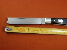 Cooper Cutlery Smooth Buffalo Horn Razor Trapper Knife NIT Made in USA 5119BH