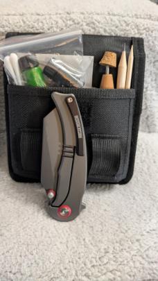 Rough Ryder Design Your Own Tatoo Knife Kit (allows create your own Scrimshaw)