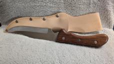 Knife with Sheath (Precision Hollow Gound Fine Stainless Steel)