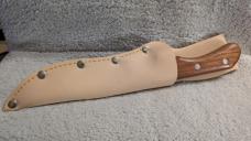 Knife with Sheath (Precision Hollow Gound Fine Stainless Steel)