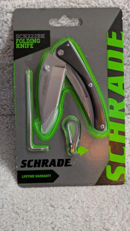 Schrade Folding Knife with Carabiner Schrade Folding Knife with Carabiner