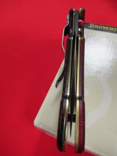 Browning Red Eclipse Liner Lock Made in Italy Model #074