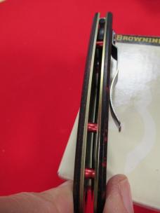 Browning Red Eclipse Liner Lock Made in Italy Model #074