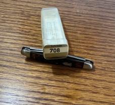 SCHRADE USA 708 TWO BLADE POCKET KNIFE - 2 3/4" CLOSED - 708 VIEW TUBE BOX - VINTAGE '74-'79