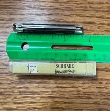 SCHRADE USA 708 TWO BLADE POCKET KNIFE - 2 3/4" CLOSED - 708 VIEW TUBE BOX - VINTAGE '74-'79