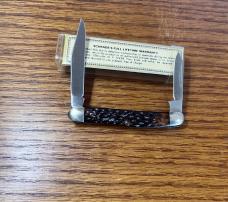 SCHRADE USA 708 TWO BLADE POCKET KNIFE - 2 3/4" CLOSED - 708 VIEW TUBE BOX - VINTAGE '74-'79