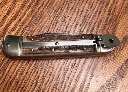 MINT STAG HANDLE ETCHED LEVER LOCK