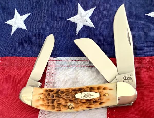 2001 Case xx TB 6339 Sowbelly Knife with Brown Jigged Bone Handles -NOS