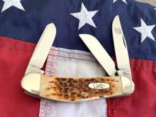 2001 Case xx TB 6339 Sowbelly Knife with Brown Jigged Bone Handles -NOS
