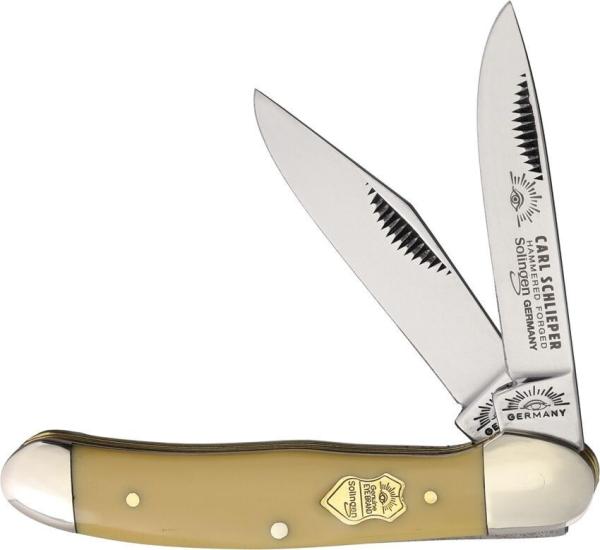 GERMAN EYE BRAND Cutlery - #GEGXY COPPERHEAD - 3 3/4" - YELLOW HANDLES - GERMANY