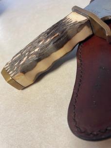 Vintage Schrade Uncle Henry 171UH hunting knife and sheath USA