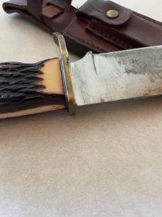 Vintage Schrade Uncle Henry 171UH hunting knife and sheath USA