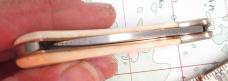 VTG EDGE MARK JAPAN 11-340 EXPLORER Smooth Bone Lockback KnifeC23