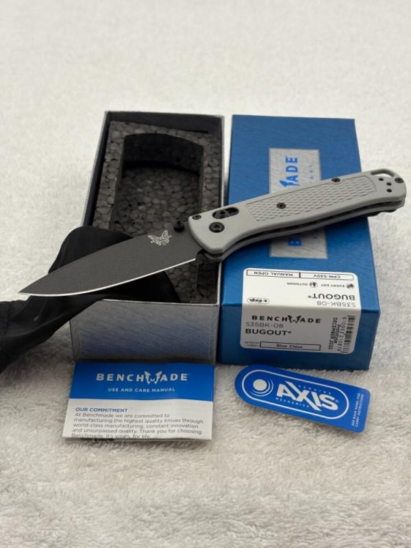 Benchmade Prototype 535BK-08 Bugout New In Box Made In USA