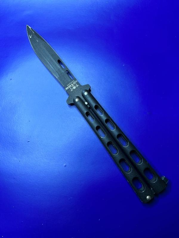 Bear and Son USA Butterfly 4" Blade/ Black Bear and Son USA Butterfly 4" Blade/ Black