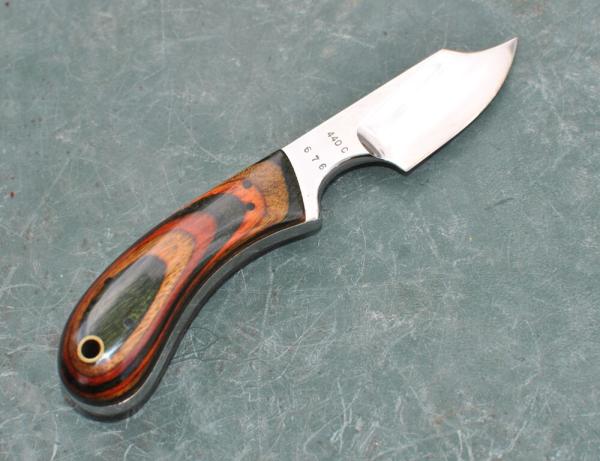 Mickey Yurco Self Defense  440C Mint #676 Layered Wood Hand Made Sheath By Erickson