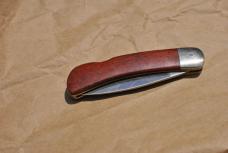 Camillus Knife Santa Fe Stone Works Handle Other Side Wood Knife Is Mint Last Camillus Tang Stamp