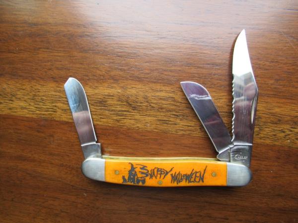 Case XX Persimmon Halloween Bone Stockman