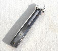NEW A.G.A. CAMPOLIN 9" AUTOMATIC DOMINUS BRAZILIAN HORN LEVER LOCK, NICKEL SILVER BOLSTERS - W/BOX 