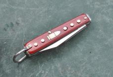 Lone Ranger Red 60th Anniv. 2 Blade Bail 3 1/8" Closed Factory Condition 1/2 Stop Tight Snaps Both