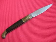 Vintage Italian Pattada Engraved Bolster Button Open/Close Switchblade Knife.