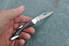 Silver Snipe Bridgedale Japan Stainless Mint Factory Edge 4" Closed Nickel hardware Wood Handles 