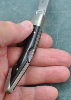 Silver Snipe Bridgedale Japan Stainless Mint Factory Edge 4" Closed Nickel hardware Wood Handles 