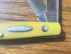 SCHRADE N.Y. U.S.A. 835Y "BIRDSEYE" STOCKMAN - VINTAGE '74-'81 PALOUSE AMMONIA AD & VIEW TUBE BOX