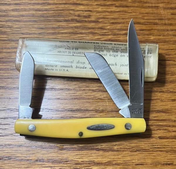 SCHRADE N.Y. U.S.A. 835Y "BIRDSEYE" STOCKMAN - VINTAGE '74-'81 PALOUSE AMMONIA AD & VIEW TUBE BOX SCHRADE N.Y. U.S.A. 835Y "BIRDSEYE" STOCKMAN - VINTAGE '74-'81 PALOUSE AMMONIA AD & VIEW TUBE BOX