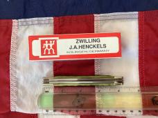 J A Henckels Trapper w/ Sweet Mountain Moss Green Bone Handles in Orig Box -NOS