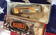 Marbles Gladstone, MI -MSA -Attractive Stag Handles -NOS in Orig box