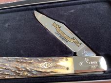 Case xx collectors club knife. 2006 Big Ole Daddy Barlow (Mdl# 5143) w/ Gnarly Stag Handles -NOS