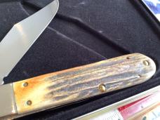 Case xx collectors club knife. 2006 Big Ole Daddy Barlow (Mdl# 5143) w/ Gnarly Stag Handles -NOS
