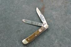 United Boker Solingen  Germany American Combat Veteran Factory Mint Stockman 4" Closed Colored Blade