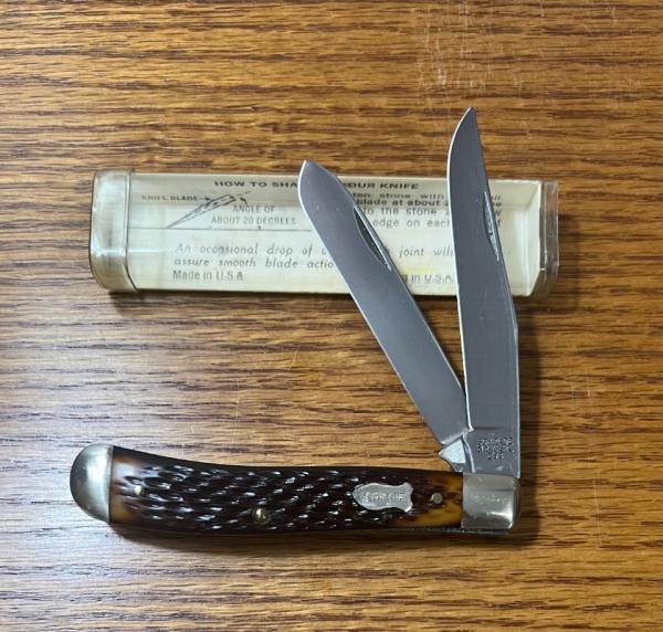 VINTAGE '74-'83 SCHRADE NY USA 293 TWO BLADE POCKET KNIFE - 293 VIEW TUBE BOX 3 7/8" CLOSED VINTAGE '74-'83 SCHRADE NY USA 293 TWO BLADE POCKET KNIFE - 293 VIEW TUBE BOX 3 7/8" CLOSED