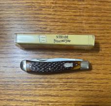 VINTAGE '74-'83 SCHRADE NY USA 293 TWO BLADE POCKET KNIFE - 293 VIEW TUBE BOX 3 7/8" CLOSED 