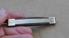 Parker Edwards 3 Blade Stockman Dark Wood Made in Alabama Not Damascus Factory Mint 1984-87 Mfg.