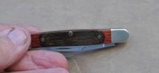 Parker Edwards 3 Blade Stockman Dark Wood Made in Alabama Not Damascus Factory Mint 1984-87 Mfg.