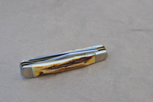 Parker Edwards 2 Blade Stockman Stag Handles  Made in Alabama Factory Mint 1984-87 Mfg.