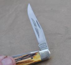 Parker Edwards 2 Blade Stockman Stag Handles  Made in Alabama Factory Mint 1984-87 Mfg.
