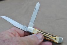 Parker Edwards 2 Blade Stockman Stag Handles  Made in Alabama Factory Mint 1984-87 Mfg.