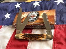 Case xx Collectors Club Life Member 2011 Stockman Mdl# 6347 w/ Brown Bone Handles