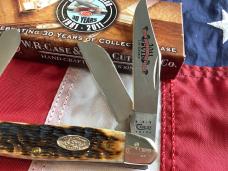 Case xx Collectors Club Life Member 2011 Stockman Mdl# 6347 w/ Brown Bone Handles