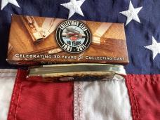 Case xx Collectors Club Life Member 2011 Stockman Mdl# 6347 w/ Brown Bone Handles