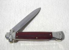 NEW A.G.A. CAMPOLIN 9" MALTESE EXOTIC COCOBOLO WOOD MODIFIED BAYONET BLADE NICKEL SILVER BOLSTERS