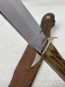 Vintage Solingen Germany Original 13" Bowie Fixed Blade Sheath Knife (3)