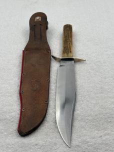 Vintage Solingen Germany Original 13" Bowie Fixed Blade Sheath Knife (3)